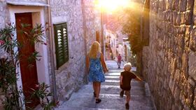 Promenad i Hvar stad.