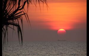 En av alla fantastiska solnedgangar i Darwin