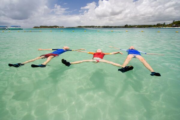 Flyter som korkar - Blue Bay - Mauritius