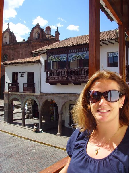 Pisco Sour vid Plaza de Armas -  - Peru