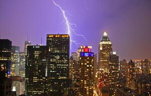 Lightning strikes