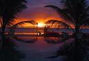 Sunset and pool