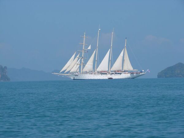 Segelfartyg utanför Koh Hong - Koh Hong - Thailand
