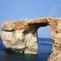 Azure Window vid Gozo. En underbar plats på jorden. Naturlig kalkstensformation