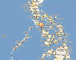 Boracay ligger i Filippinerna, strax norr om ön Panay.