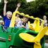 Karusell för barnen på Legoland i Danmark.