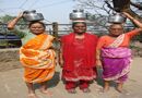 Wonderful ladies of Elephanta Island.