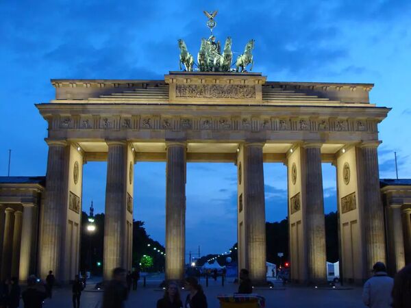 Kväll vid Brandenburger Tor - Brandenburger Tor - Tyskland