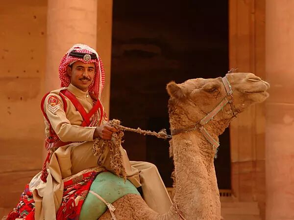 kamelryttare - Petra - Jordanien
