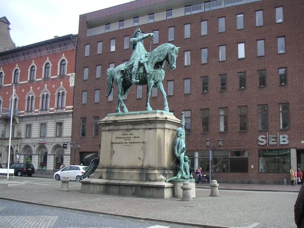 Magnus Stenbocksstatyn - Bilder Helsingborg, Sverige