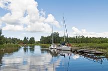 Götakanal resa, en 4,5 timmes resa från Karlsborg till Töreboda en vacker resa