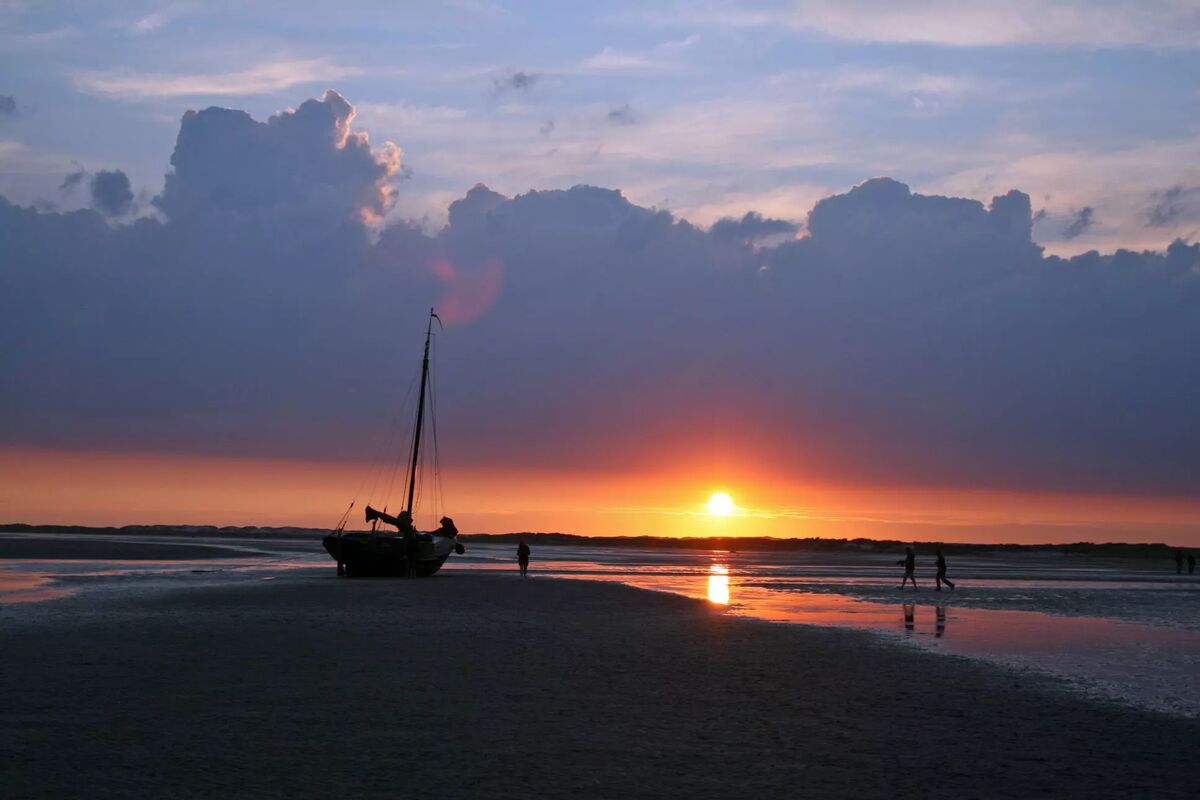 Sunset - low tide
