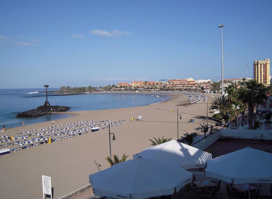 Playa de las Vistas - Los Cristianos, Teneriffa, Kanarieöarna, Spanien