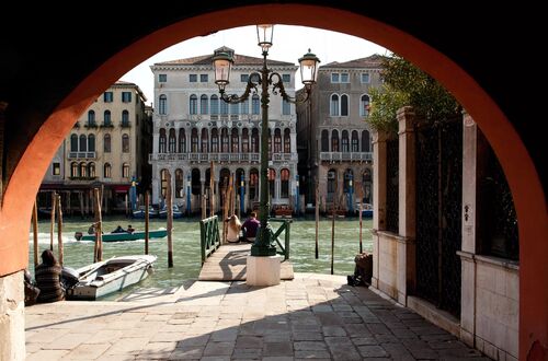 Hållplats vid Canal Grande