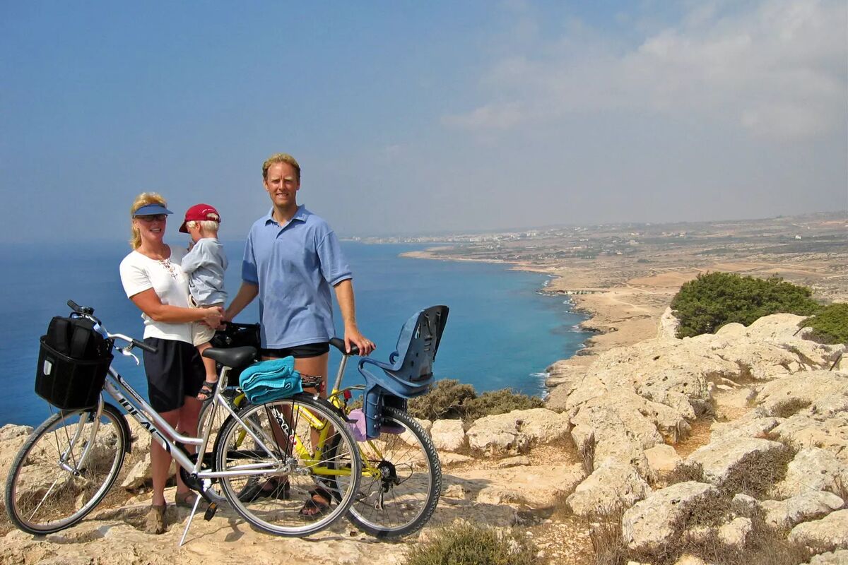 Cykeltur utanför Ayia Napa