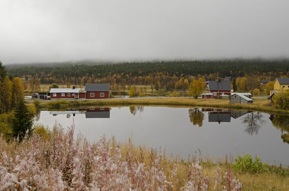 Utsikt från Ammarnäs Wärdshus - Ammarnäs, Sverige ...