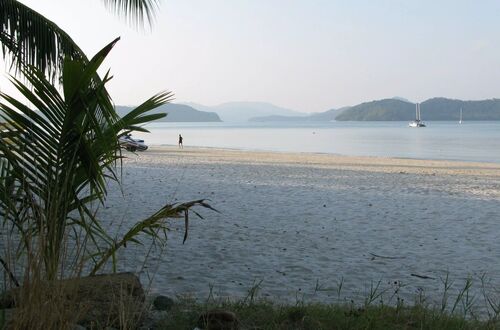 Pantai Cenang tidig morgon
