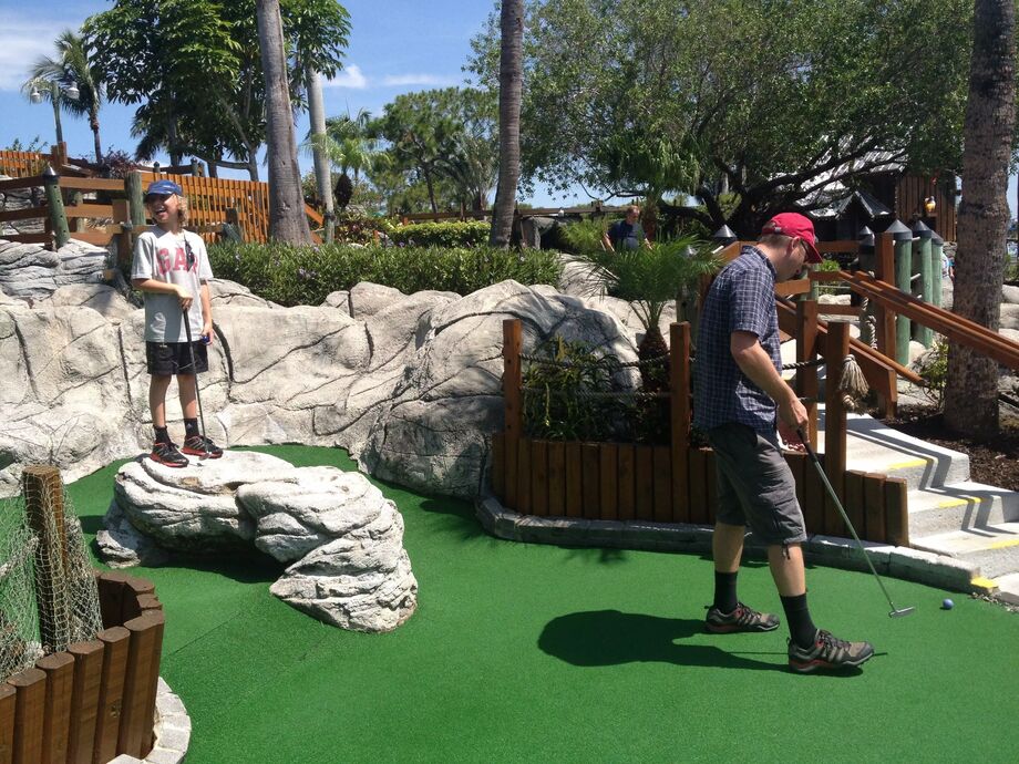 Minigolf på Smugglers golf - Fort Myers Beach, Fort Myers, Florida, USA