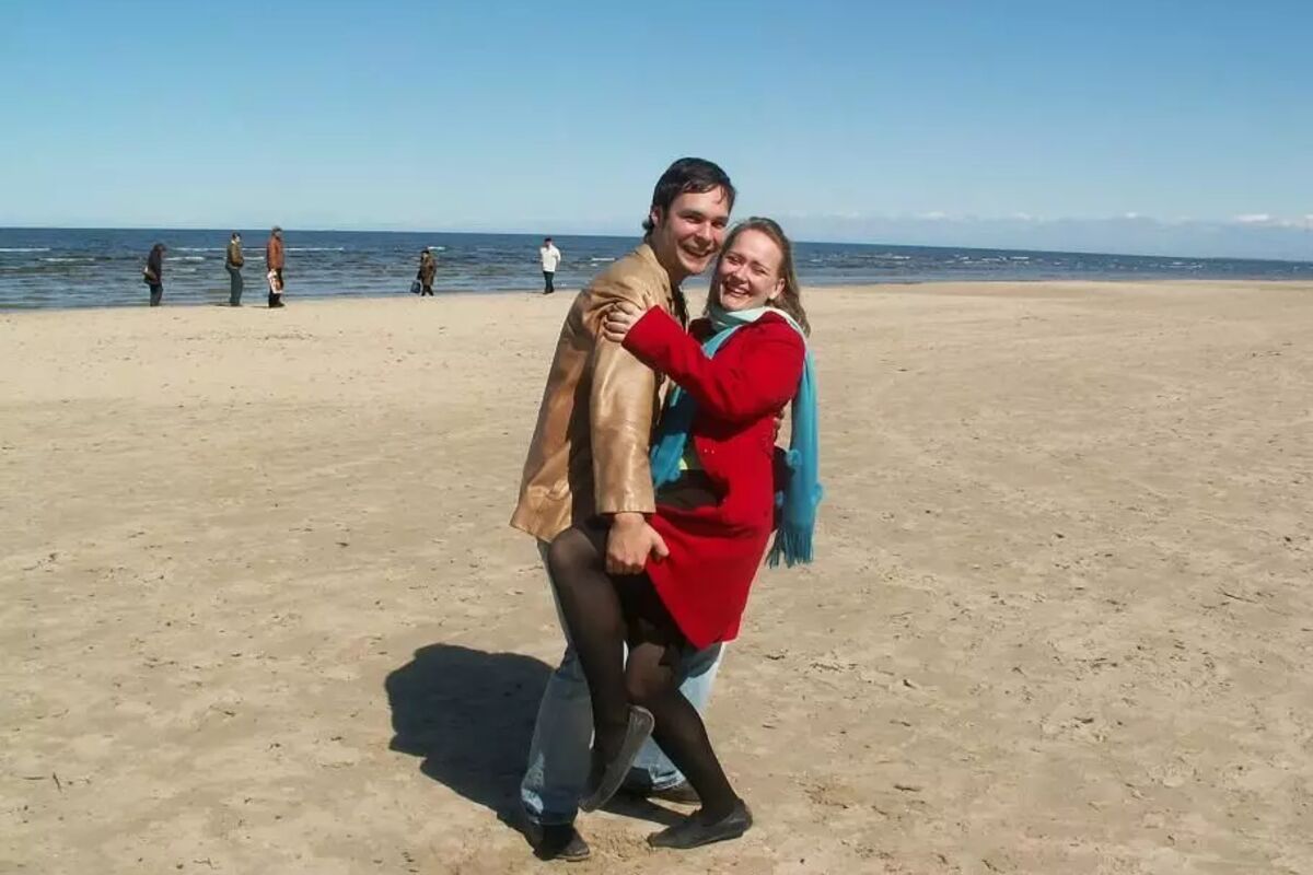 Dancing on the beach