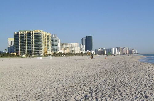 Miami Beach tidigt på morgonen