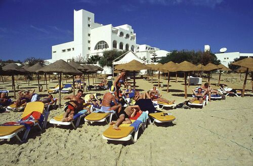 Grillplatsen vid hotellet