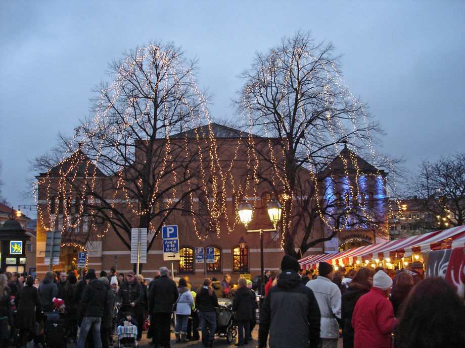 Julmarknad på St Uppsala, Uppland, Sverige Gbenskar