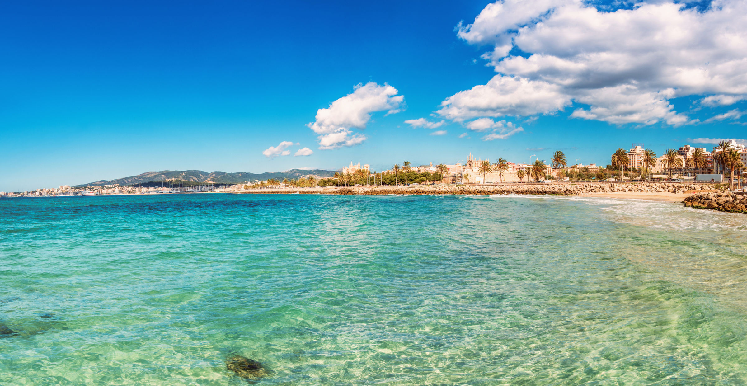 Sista minuten med endast flyg till Playa de Palma, Mallorca