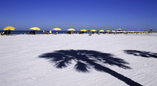 Clearwater Beach har vitaste sanden