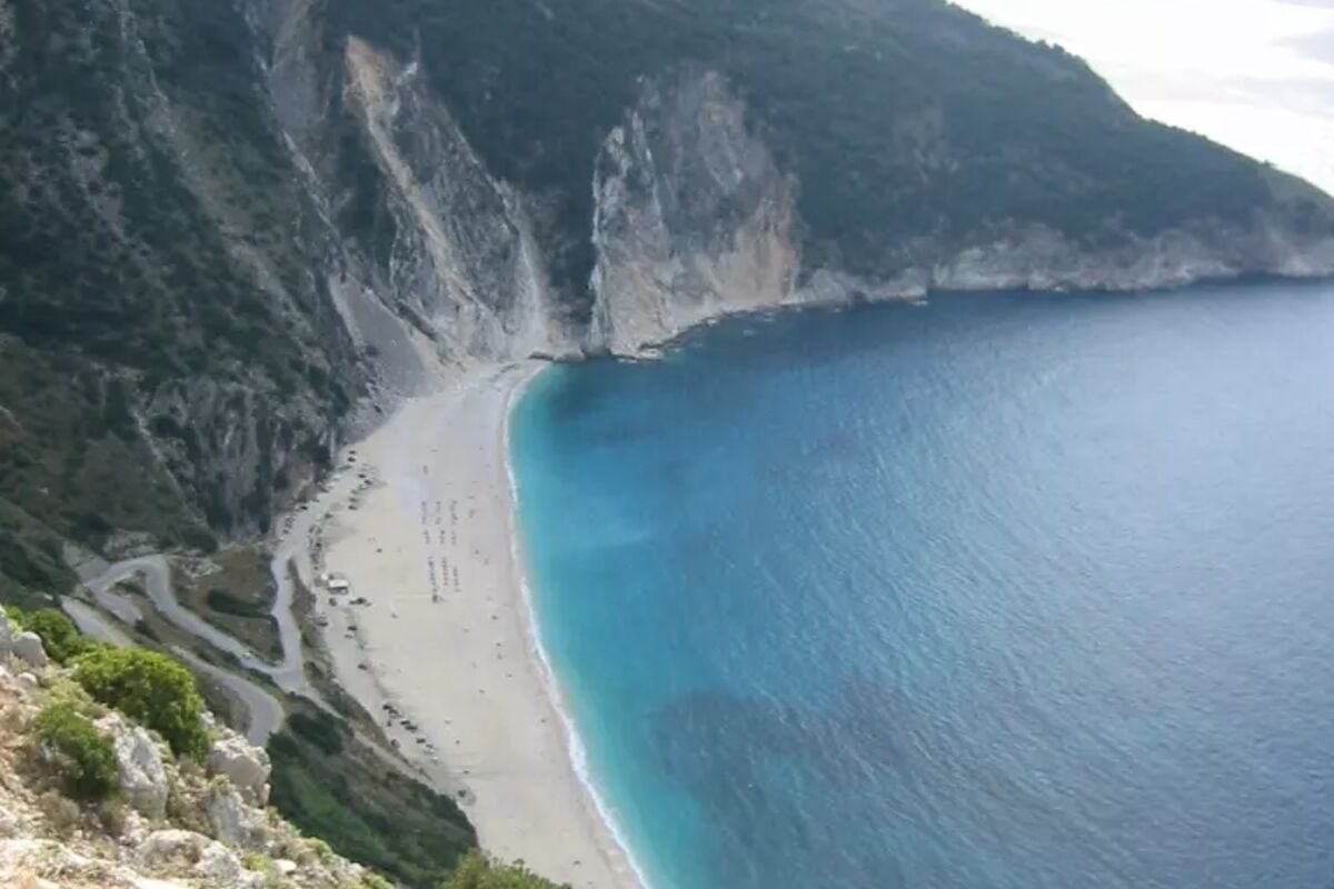 Berömd sandstrand