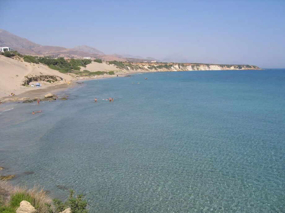 orthi ammos beach Grekland Mallesan Reseguiden