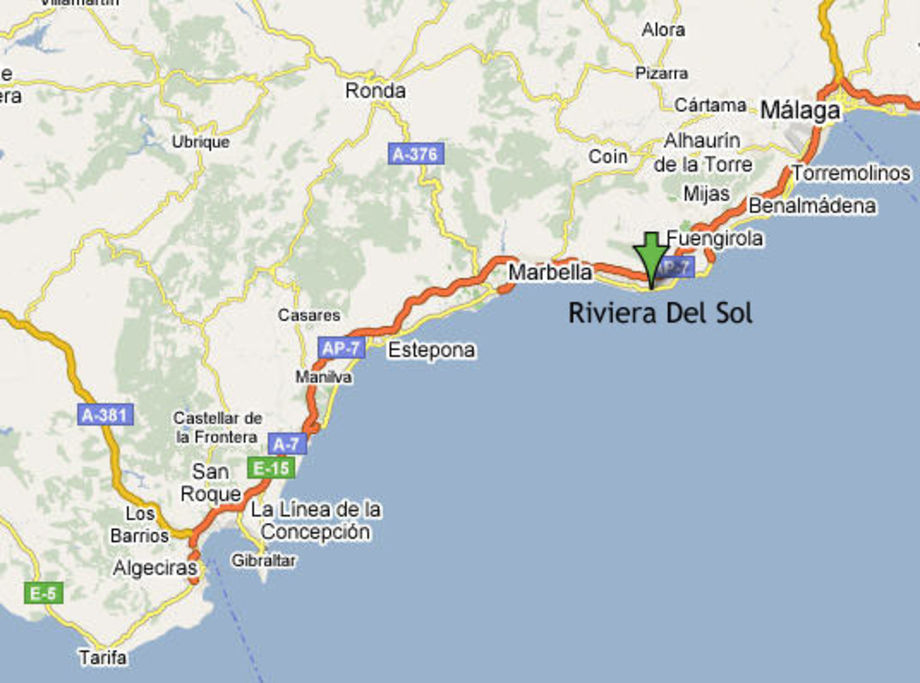 Karta - Calahonda, Spanien - Bibchen - Reseguiden
