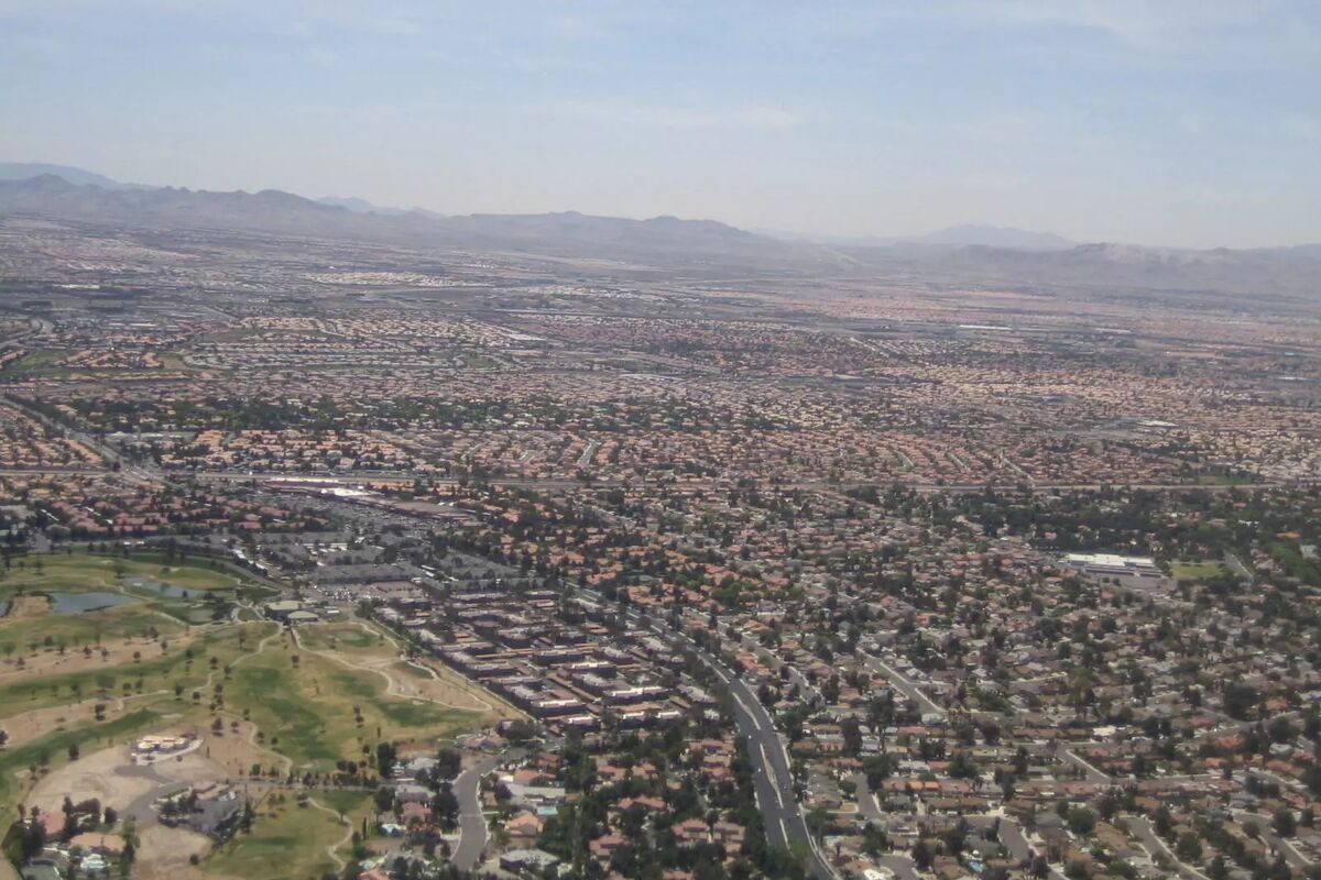 Inflygning till Las Vegas