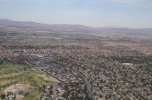 Inflygning till Las Vegas