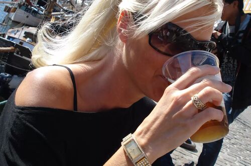 Kall öl i solen