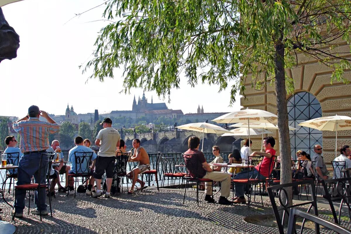 Skön avslappnad stämning i Prag