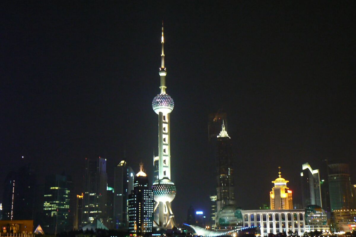 shanghai på kvällen