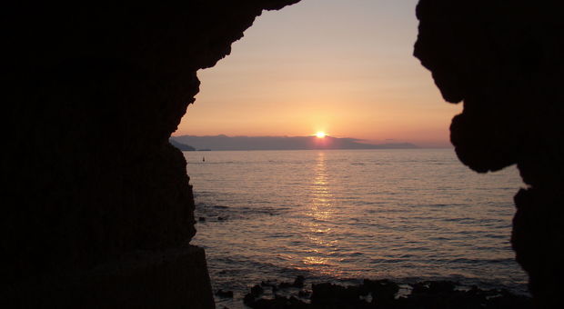 Solnedgång på Kreta