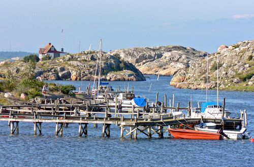 Bild tagen från Brännö brygga.