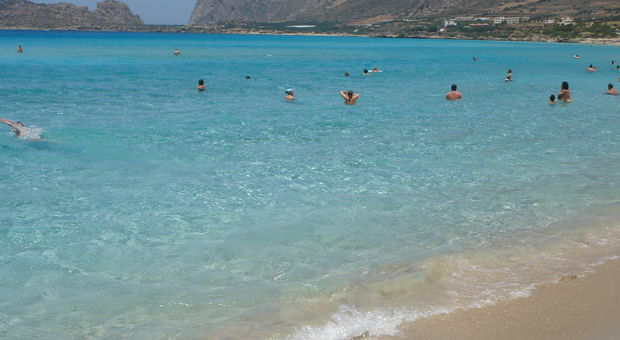 Härlig strand på Kreta