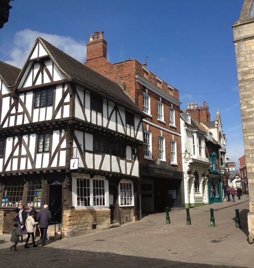 Pemberton House i Oxford. Lincoln, England, Storbritannien Pichte