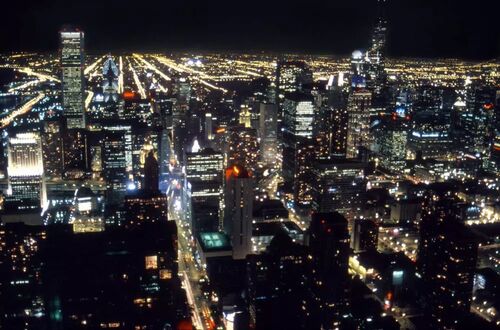 Chicago by night