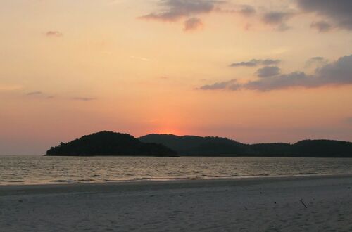 Sunset vid Pantai Cenang
