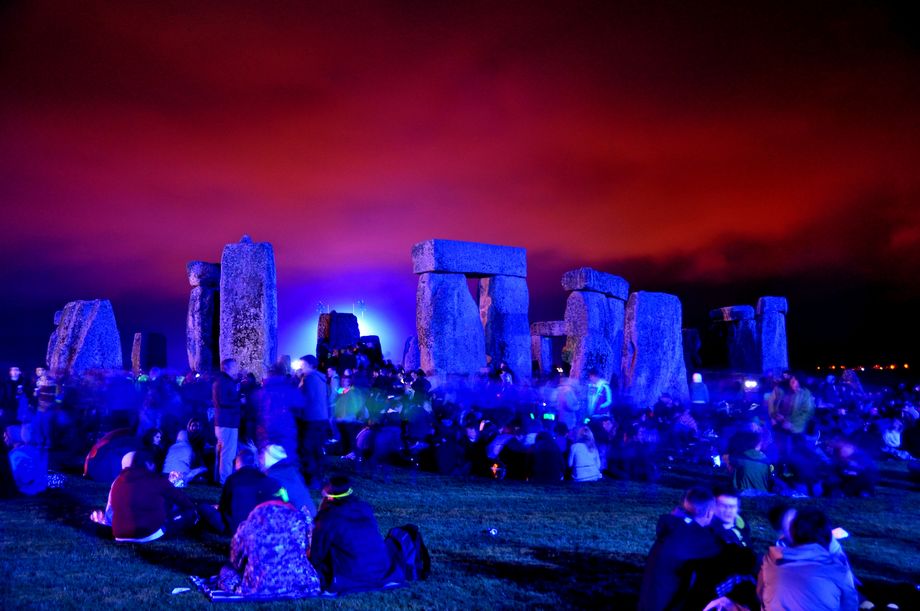 Sommarsolståndet vid Stonehenge Fordingbridge, England