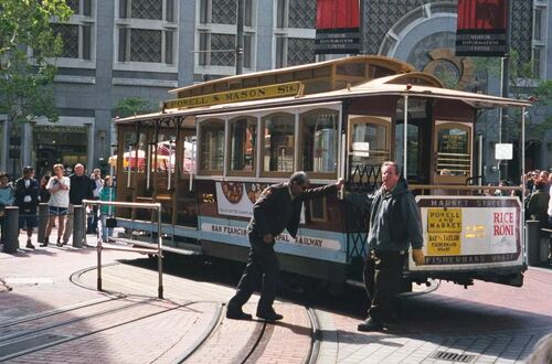 Vändplats för San Fransiscos Cable cars