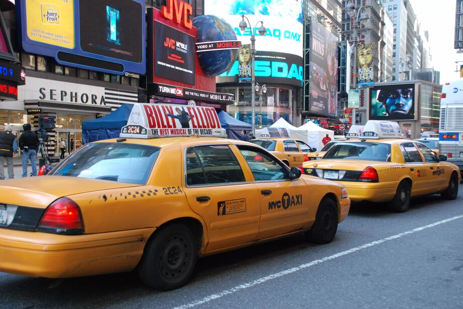 Amerikansk Taxibil New York, New York State, USA Famlofquist
