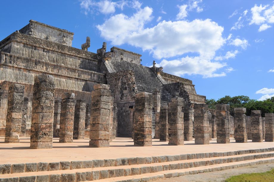 Templo De Los Guerreros - Chichén-Itzá, Yucatán, Mexiko - Eje_b ...