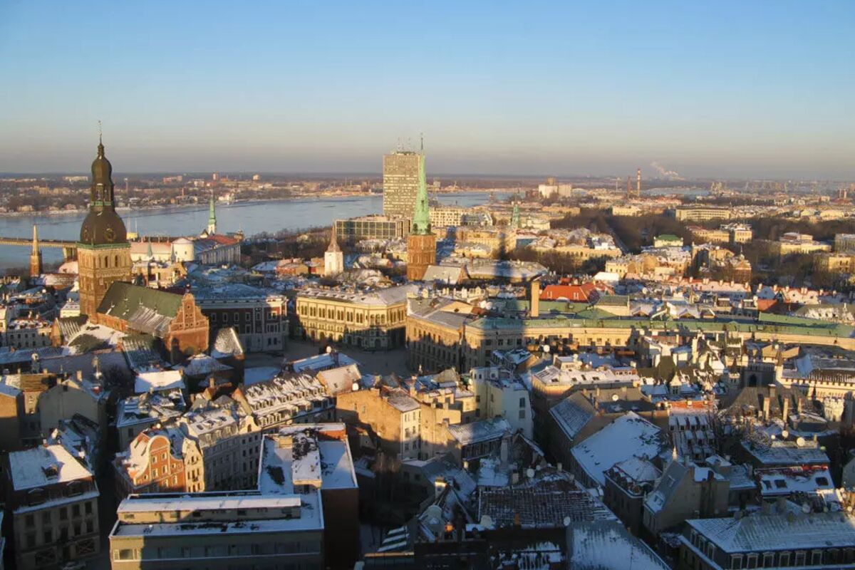 Utsikt från tornet på St Peterskyrkan